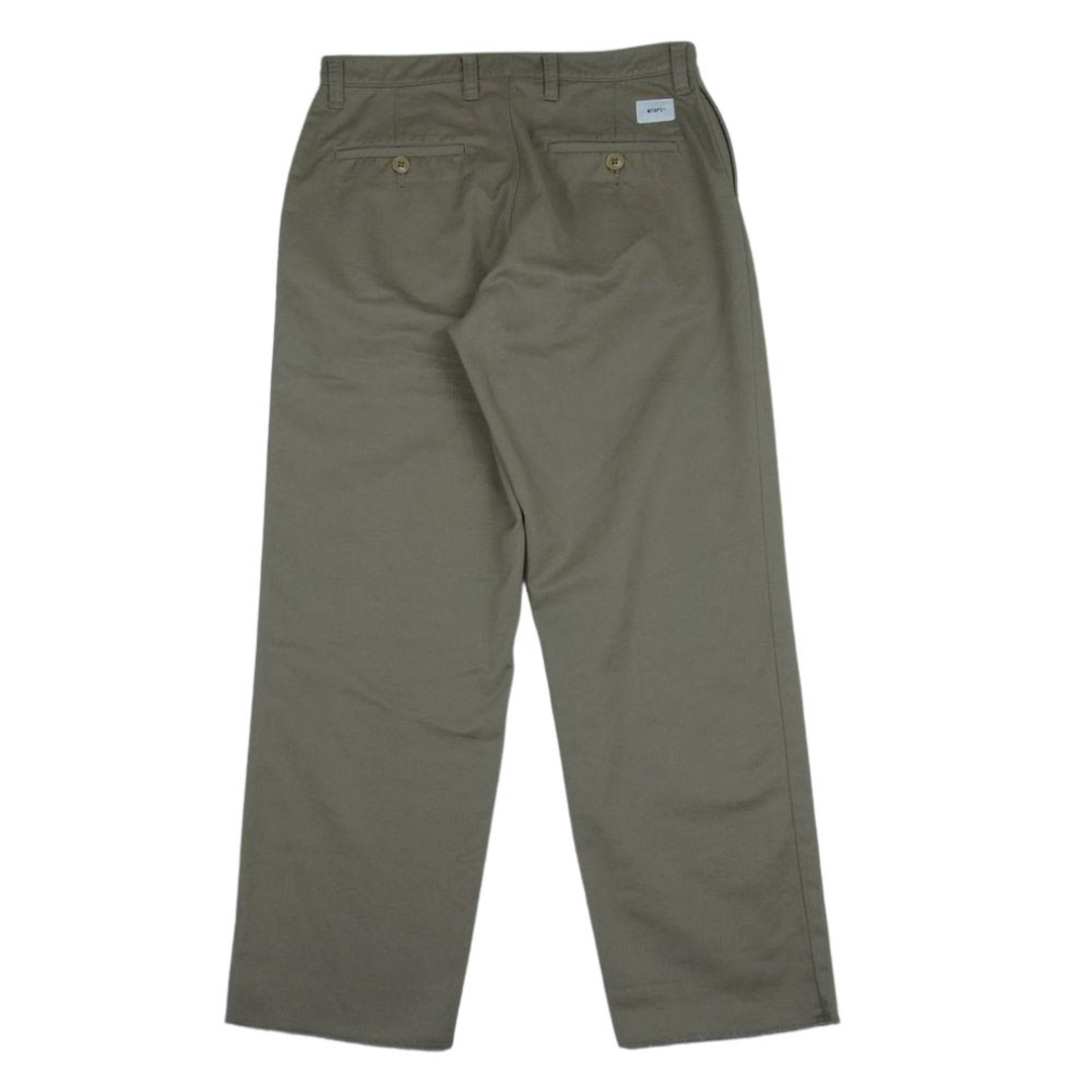 2ウエストWTAPS ダブルタップス 19AW 192WVDT-PTM06 KHAKI TROUSERS COPO TWILL ツイル カーキ トラウザー チノパンツ ベージュ系 2