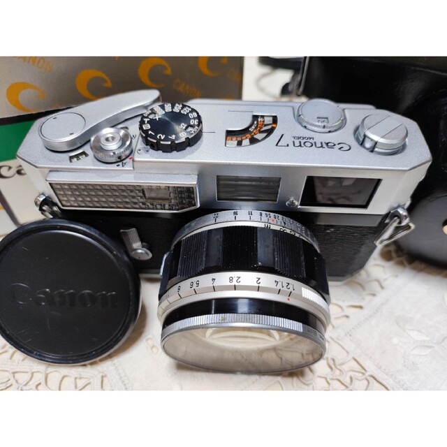 Canon(キヤノン)のキヤノン  7  レンズ 50㎜1：1.2付 スマホ/家電/カメラのカメラ(フィルムカメラ)の商品写真