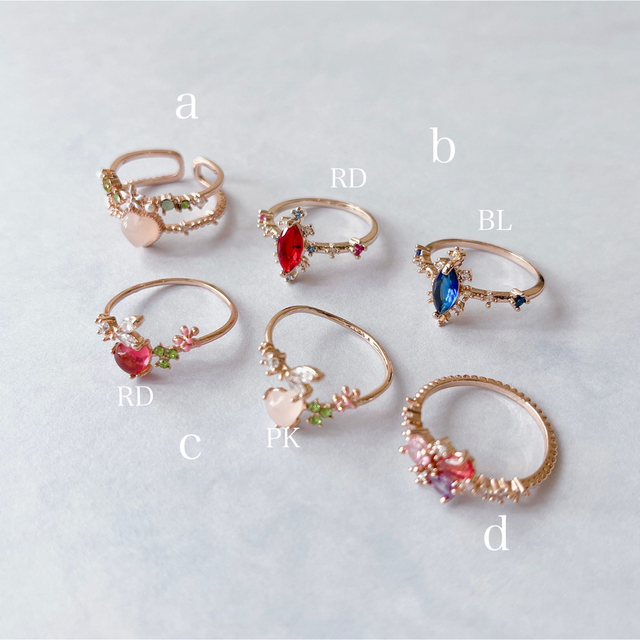 【RG09】キラキラビジューリング レディースのアクセサリー(リング(指輪))の商品写真