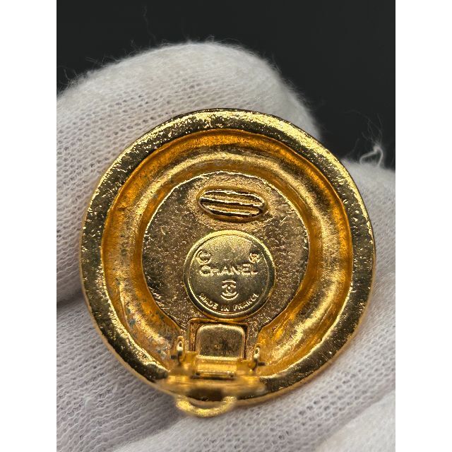 CHANEL - 【本物保証】【シャネル】刻印 シャネル イヤリング ココ