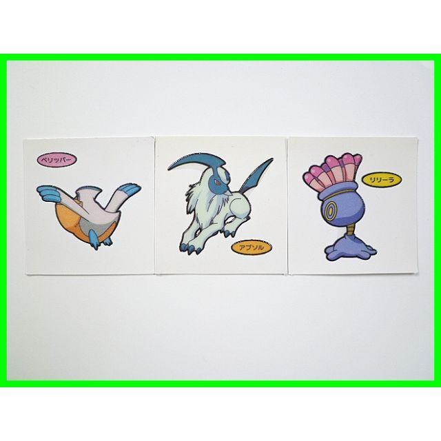 65 ポケモンデコキャラシール65弾ペリッパー＆70弾アブソル＆72弾リリーラ エンタメ/ホビーのアニメグッズ(その他)の商品写真