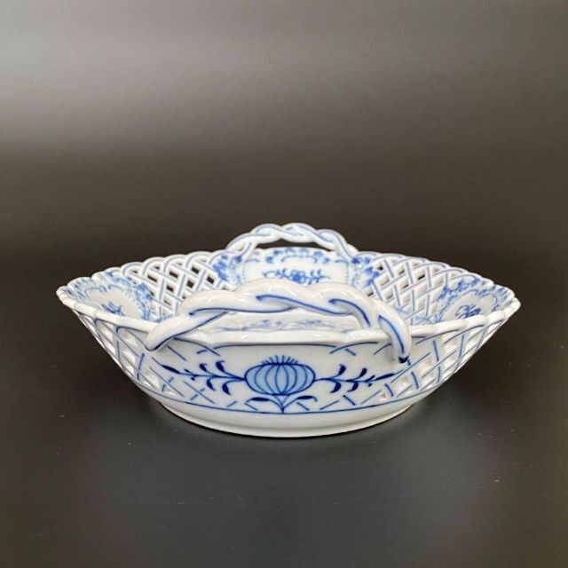美品】Meissen☆マイセン☆ブルーオニオンバスケット - 食器