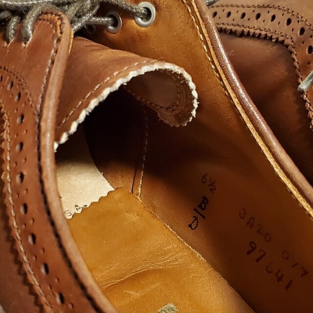 Alden(オールデン)のオールデン 97641 US6 1/2D alden カーフロングウイングチップ メンズの靴/シューズ(ドレス/ビジネス)の商品写真