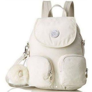 キプリング(kipling)の新品 キプリング 2ウェイ ミニリュック ショルダーバッグ ホワイト 白(リュック/バックパック)