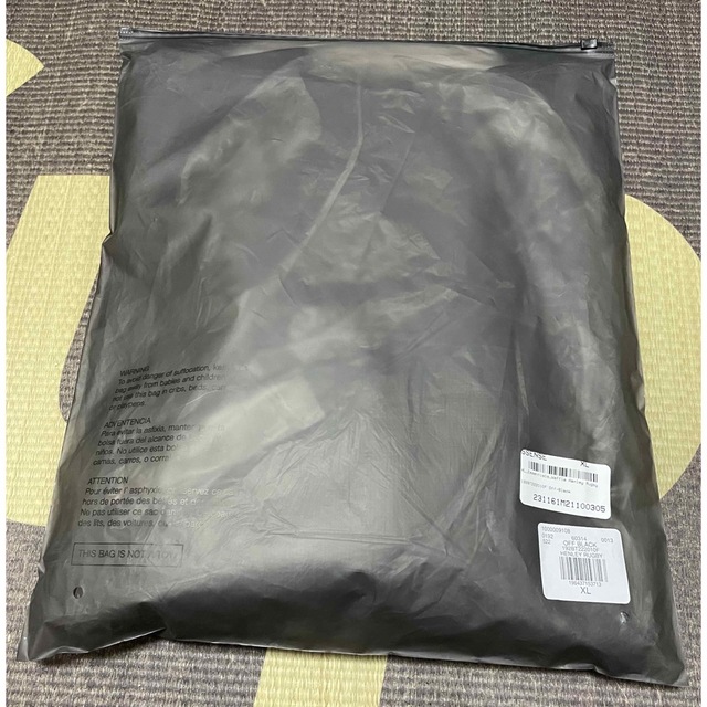 エッセンシャルズ ワッフル ニット ラグビー シャツ オフ ブラック XL