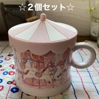 スターバックス(Starbucks)の☆新品☆スターバックス　ロマンティックブロッサム　マグカップ　さくら　箱付　２個(マグカップ)