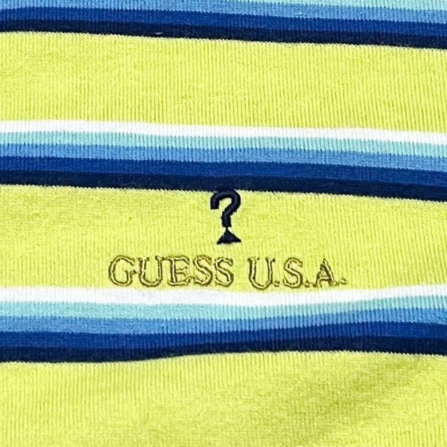 GUESS(ゲス)の＊6277 GUESS ゲス　マルチボーダー　ワンポイント　ボーダー　Tシャツ メンズのトップス(Tシャツ/カットソー(半袖/袖なし))の商品写真