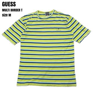 ゲス(GUESS)の＊6277 GUESS ゲス　マルチボーダー　ワンポイント　ボーダー　Tシャツ(Tシャツ/カットソー(半袖/袖なし))