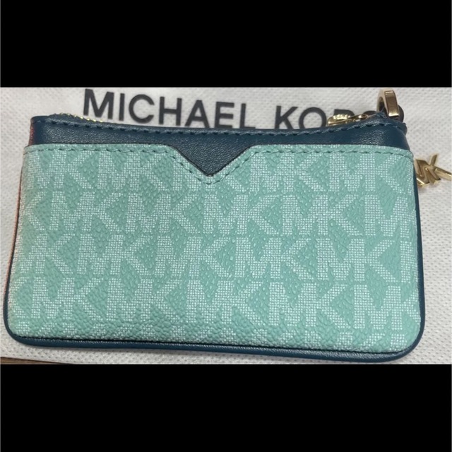 新品 MICHAEL KORS マイケルコース キーケース ミントブルー