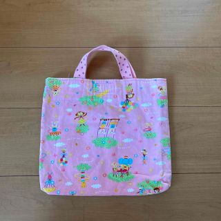 ハンドメイド エプロン袋体操服袋 小学校 幼稚園 保育園  入園グッズ 手さげ(体操着入れ)