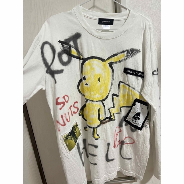 XXL着丈新品未使用 guernika ピカチュウ ポケモン tシャツ 半袖 ブラック