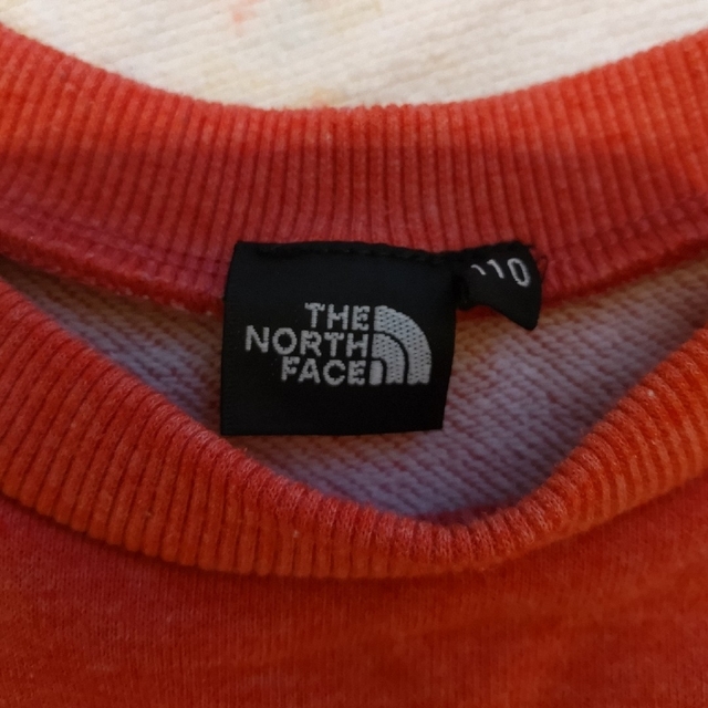 THE NORTH FACE(ザノースフェイス)のノースフェイス　半袖トレーナー　110　レッド キッズ/ベビー/マタニティのキッズ服男の子用(90cm~)(Tシャツ/カットソー)の商品写真