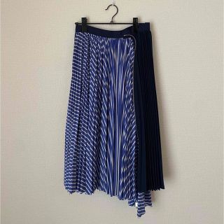 sacai ジップ付きプリーツロングスカート | フリマアプリ ラクマ