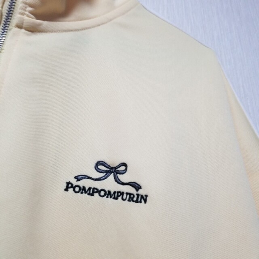 ポムポムプリン(ポムポムプリン)の新品 サンリオ ジャージ ポムポムプリン スウェット 刺繍 ジャケット レディースのトップス(トレーナー/スウェット)の商品写真