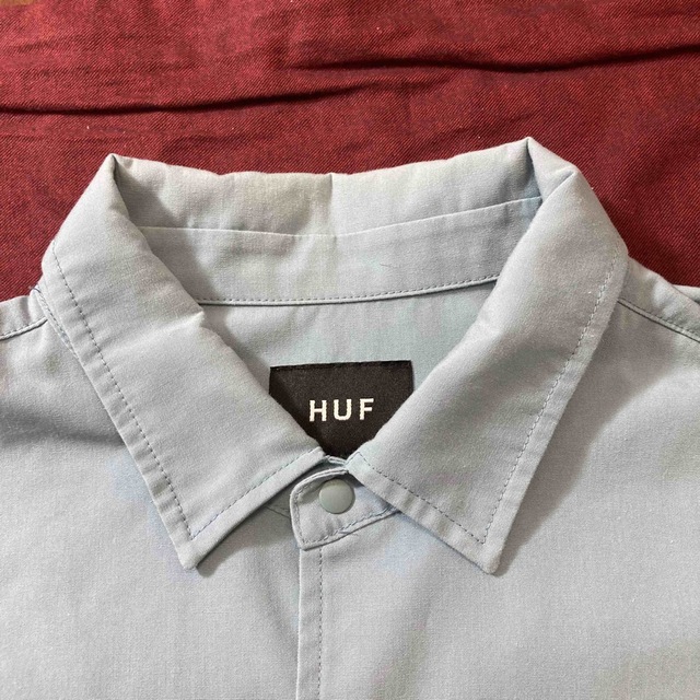 HUF ハフ　ワンポイント　刺繍　ビッグロゴ　Lサイズ　ハフ　シャツ　sk8 6