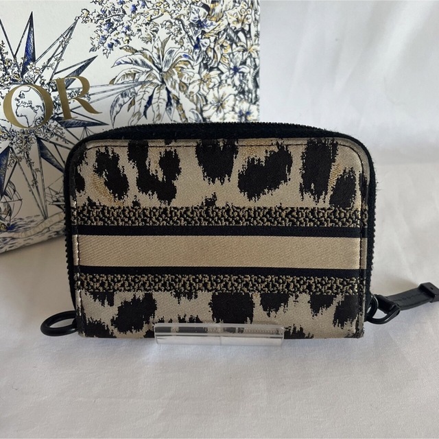 DIOR TRAVEL デタッチャブル カードホルダー レオパード ディオール