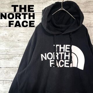 THE NORTH FACE - ノースフェイス スウェットパーカー ビッグプリント 裏起毛 フーディ 2j