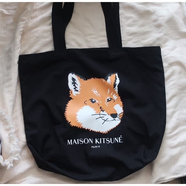 MAISON KITSUNE'(メゾンキツネ)の【Maison Kitsuné 】フォックスヘッド　トートバッグ レディースのバッグ(トートバッグ)の商品写真