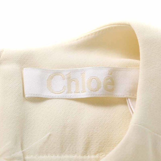 Chloe(クロエ)のクロエ ブラウス シャツ 袖フリル 七分袖 36 9 M アイボリー レディースのトップス(その他)の商品写真