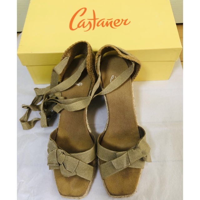 Castaner(カスタニエール)のカスタニエール　エスパドリーユ　ゴールド　ラメ レディースの靴/シューズ(サンダル)の商品写真