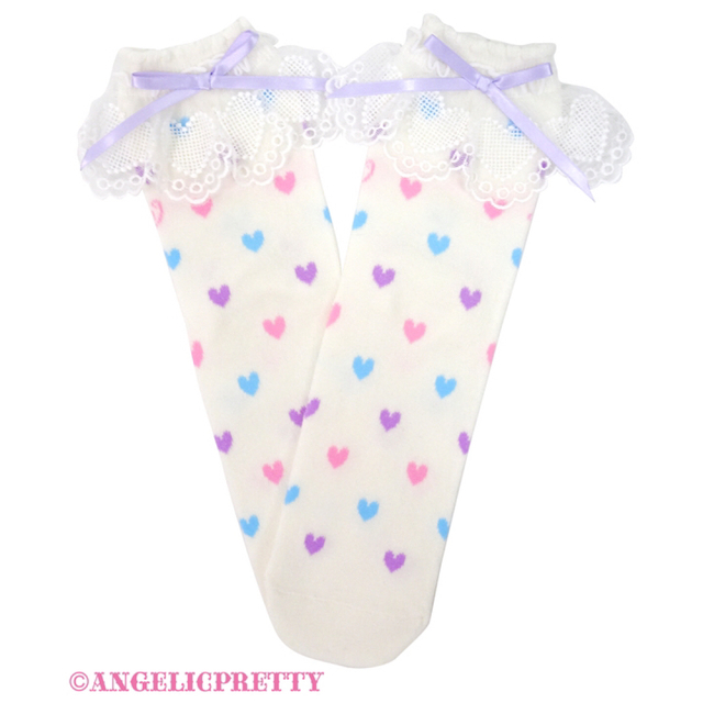 Angelic Pretty(アンジェリックプリティー)の最終お値下げ！Candy petit heart シロセット レディースのレディース その他(セット/コーデ)の商品写真