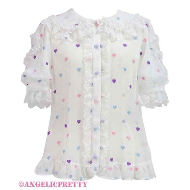 Angelic Pretty(アンジェリックプリティー)の最終お値下げ！Candy petit heart シロセット レディースのレディース その他(セット/コーデ)の商品写真