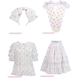 アンジェリックプリティー(Angelic Pretty)の最終お値下げ！Candy petit heart シロセット(セット/コーデ)