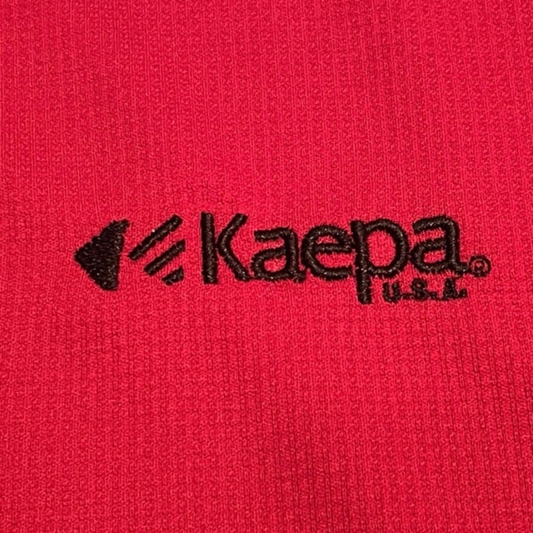 Kaepa(ケイパ)の【送料無料・匿名発送】kaepa ケイパ　長袖　Ｔシャツ　レッド　サイズM スポーツ/アウトドアのゴルフ(ウエア)の商品写真