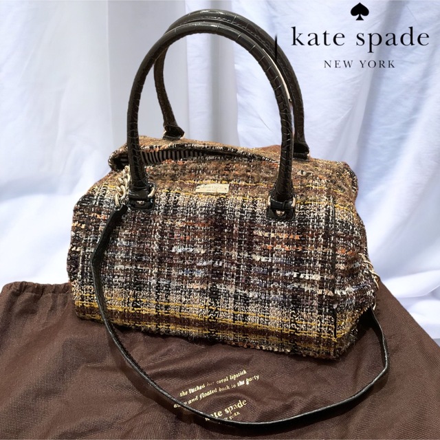 極美品kate spade new york 2wayハンドバッグ