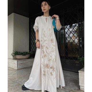 アメリヴィンテージ(Ameri VINTAGE)のAMERI MADELYN EMBROIDERY DRESS(ロングワンピース/マキシワンピース)