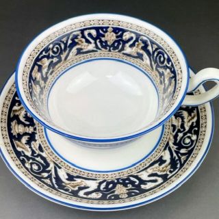 ウェッジウッド(WEDGWOOD)のウェッジウッド フロレンティーン コバルトブルー カップ ソーサー ティーカップ(食器)