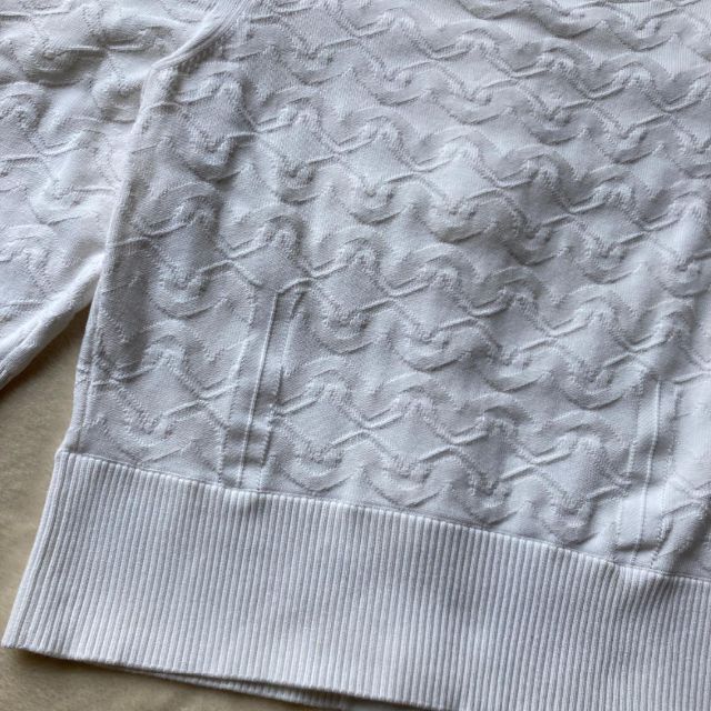 CHANEL シャネル ココボタン コットン ニット カーディガン ホワイト