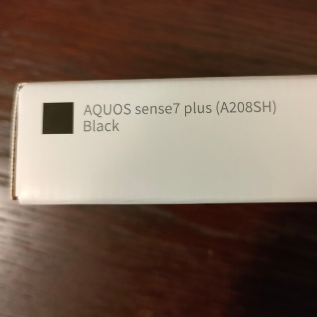 SHARP AQUOS sense7 plus A208SH （ブラック） スマホ/家電/カメラのスマートフォン/携帯電話(スマートフォン本体)の商品写真