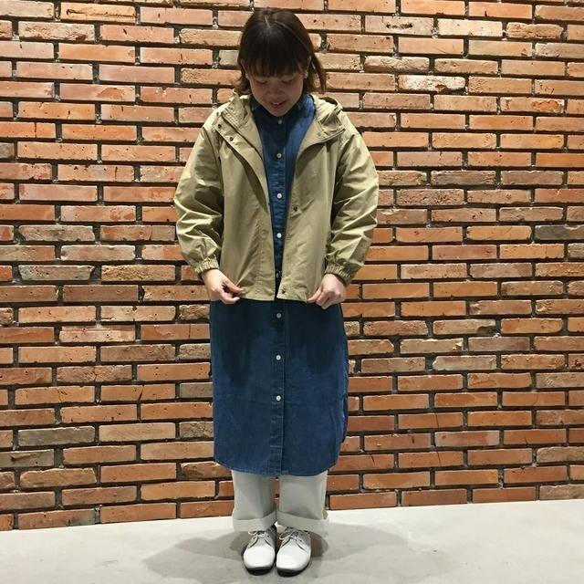 ■新品■ 無印良品 撥水フードジャケット/スモーキーグリーン/L