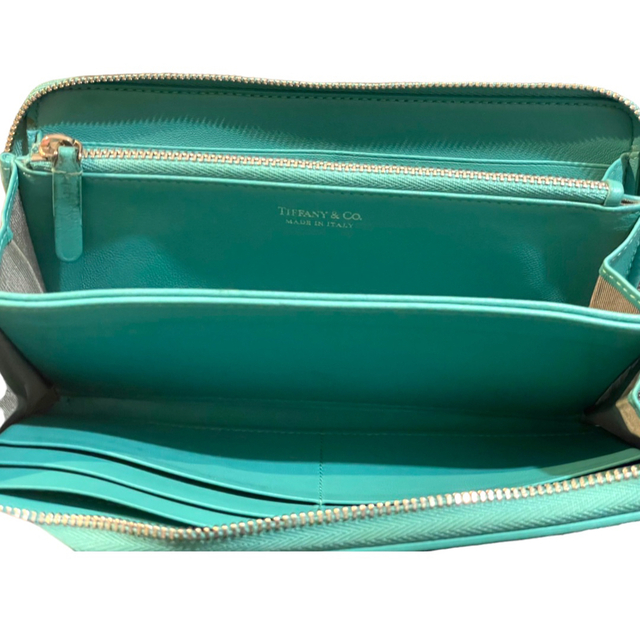 極美品】Tiffany&co ラウンドジップ長財布 ティファニーブルー 激レア-