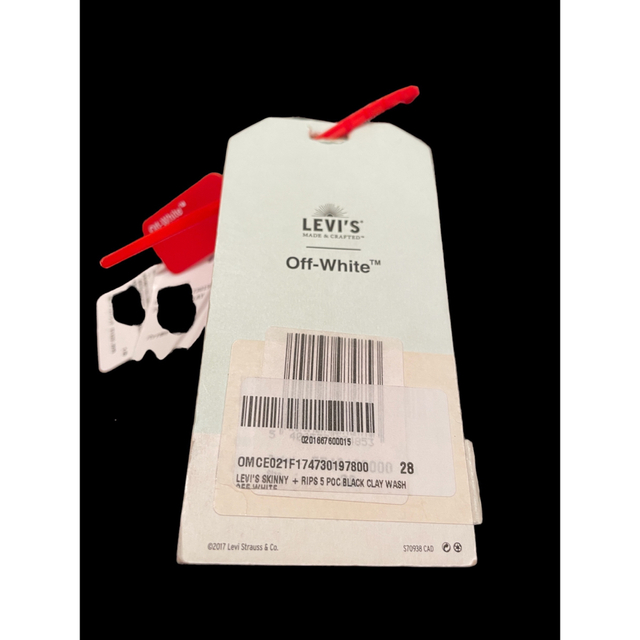 新品】Levi's✖︎ OFF-WHITE ダメージ切替デニム 超希少 激レア 送料