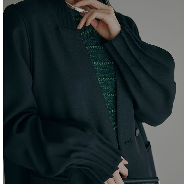 AmeriVINTAGE RIB DOCKING TUCKED カフスジャケット