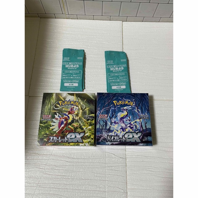 ポケモンカード　スカーレットex  バイオレットex boxシュリンク付き