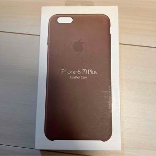 アップル(Apple)の新品未使用❗️Apple純正iPhone 6s Plus レザーケースブラウン(モバイルケース/カバー)