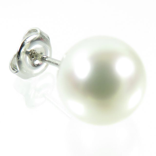 MIKIMOTO - ミキモト 大粒 9.7mm アコヤ真珠 1P ピアス 片方のみ Pt950