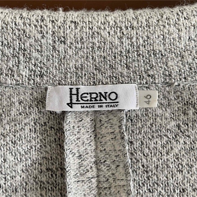 HERNO(ヘルノ)のHerno♡ニット襟付きカーディガン　美品 レディースのトップス(カーディガン)の商品写真