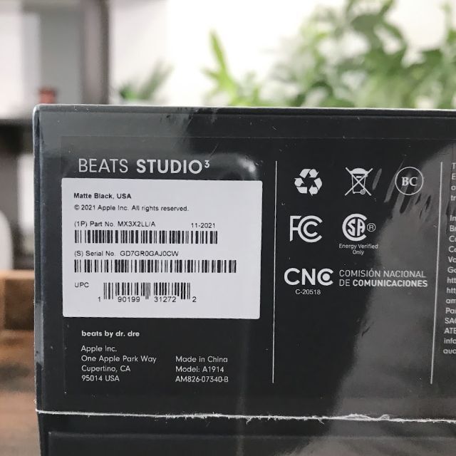 【新品未開封】Beats Studio3★マットブラック 6