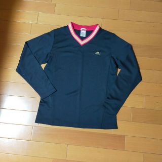 アディダス(adidas)の【M】美品！アディダス★吸湿速乾★UVケア★長袖★トレーニングウェア★ブラック(Tシャツ(長袖/七分))