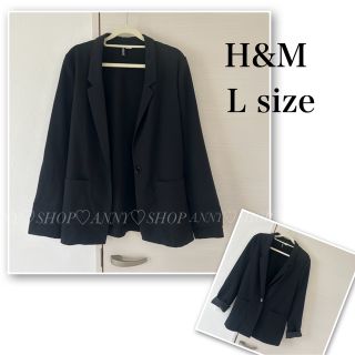 エイチアンドエム(H&M)のＨ＆Ｍ♡カジュアル　ジャケット♡ブラック♡黒♡エイチアンドエム(テーラードジャケット)