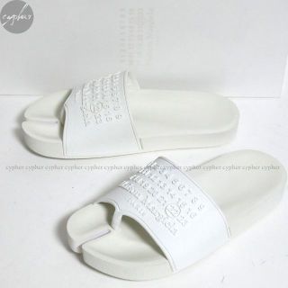 マルタンマルジェラ(Maison Martin Margiela)の35 22cm 新品 メゾンマルジェラ ロゴ タビ シャワー サンダル 白 足袋(サンダル)