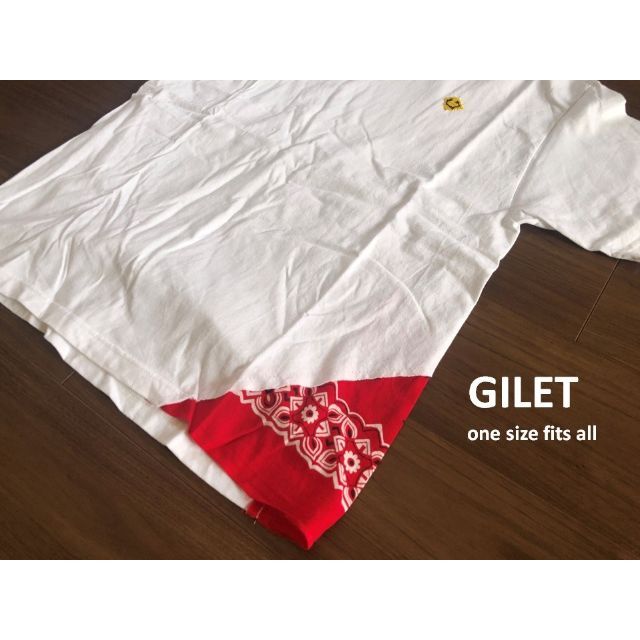 gilet(ジレ)のGILET ジレ　バンダナ リメイク Tシャツ 新品 メンズのトップス(Tシャツ/カットソー(半袖/袖なし))の商品写真