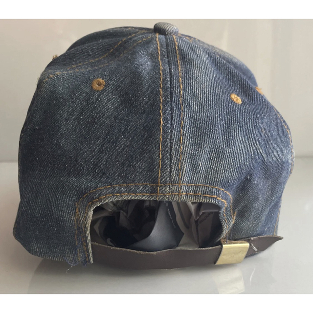 【ビィンテージ】 Levi’s リーバイス デニムキャップ レザーパッチ付き