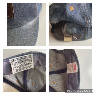 Levi's - 【ビィンテージ】 Levi's リーバイス デニムキャップ レザー