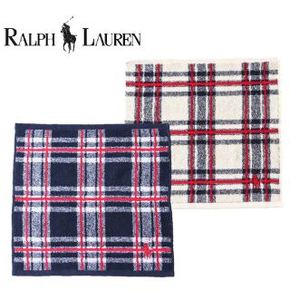 ラルフローレン(Ralph Lauren)の《ラルフ ローレン》新品 ポニー刺繍入り タオルハンカチ２枚セット 男女兼用(ハンカチ)