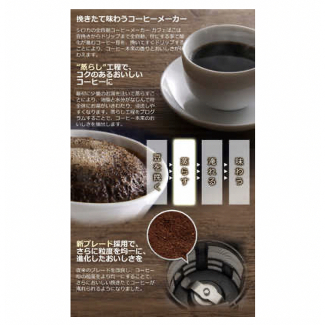 SIROCA シロカ コーヒーメーカー SC-A371-K ブラック